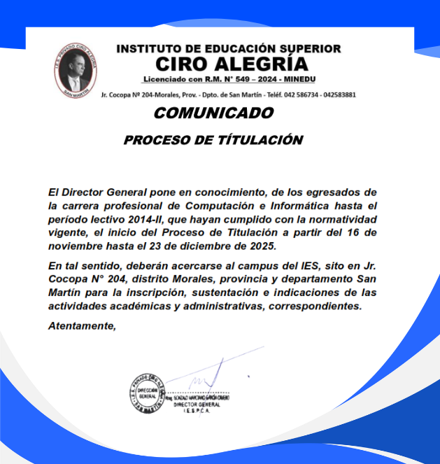 COMUNICADO SIN IMAGEN